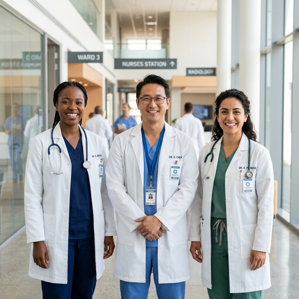 Equipe de médicos da AMC Vale
